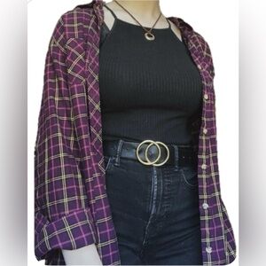 vintage L.L. Bean lightweight plaid button-down shirt